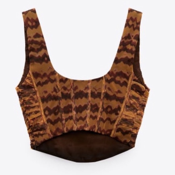 Zara corsetry tulle boned corset top blogger’s Fave, designer like - Picture 7 of 13